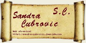 Sandra Čubrović vizit kartica